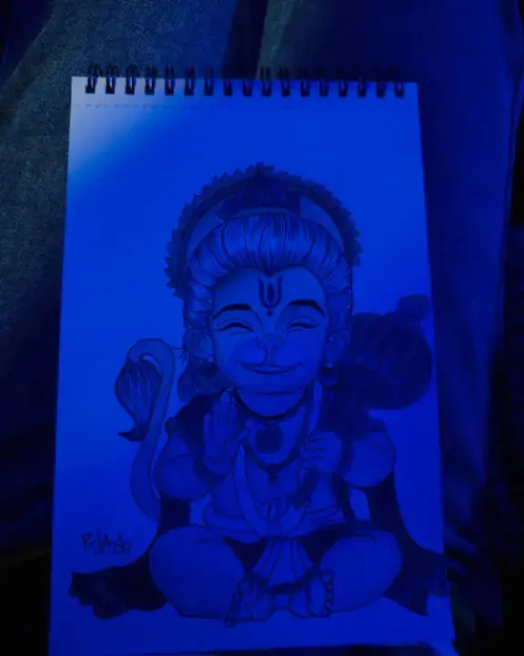 Little hanuman painting