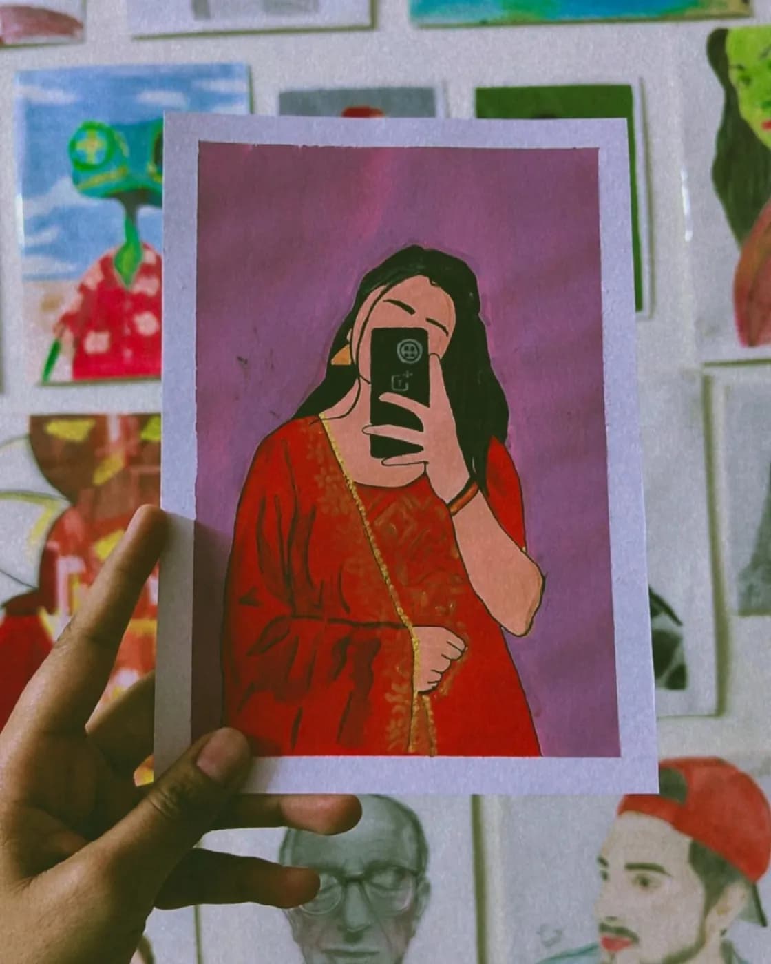 Handmade A5 acrylic illustration art, photo 1 of 1