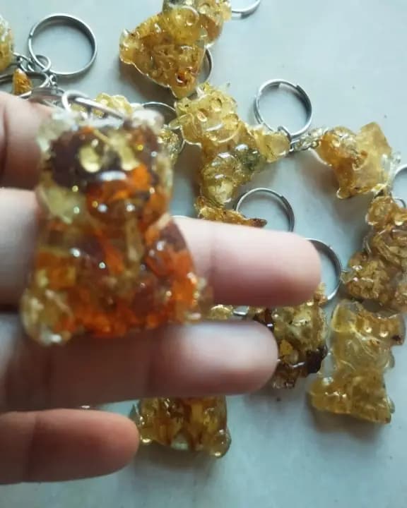 Resin animal keychain