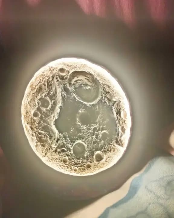 3D Moon LAMP WITH LED Night Light - Direct Plug Type - No Charging Needed