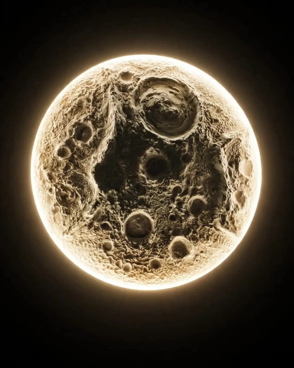 3D Moon LAMP WITH LED Night Light - Direct Plug Type - No Charging Needed, photo 3 of 3