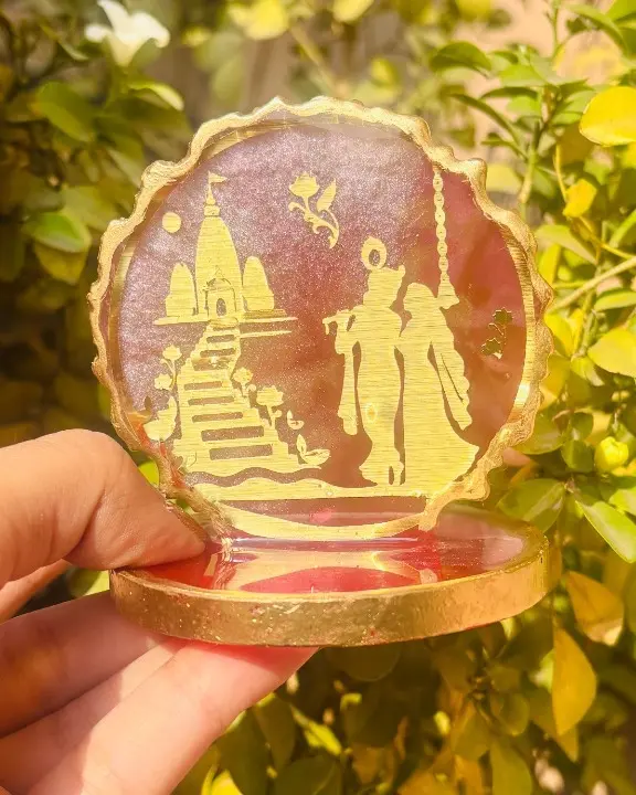 Resin Krishna ji standee