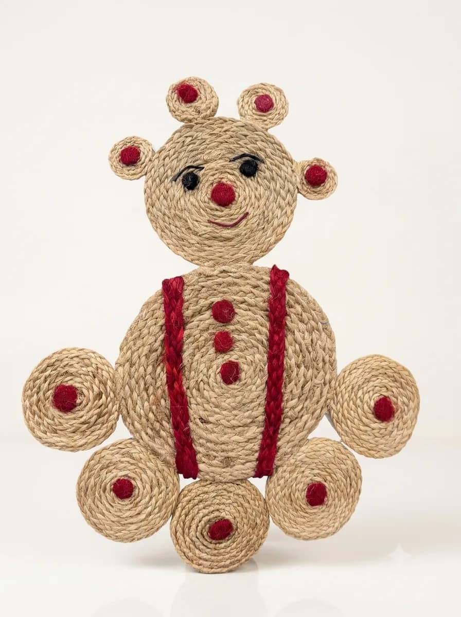 Premium Patsan (Jute) Teddy Bear For Wall Decor and Gifting, photo 3 of 6