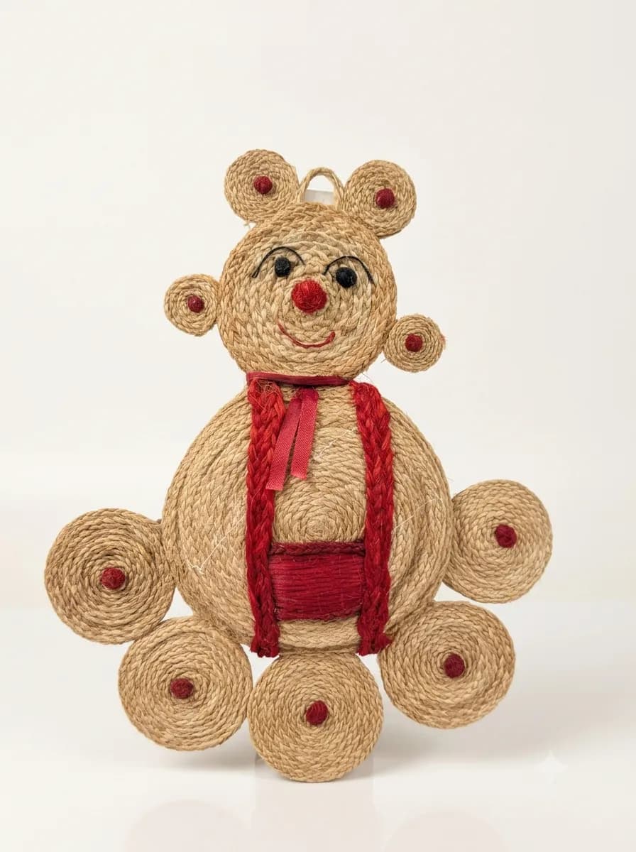 Premium Patsan (Jute) Teddy Bear For Wall Decor and Gifting, photo 6 of 6