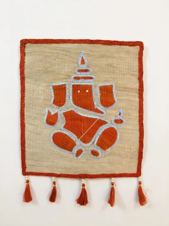 Premium Patsan Art Ganesha For Wall decor (square)