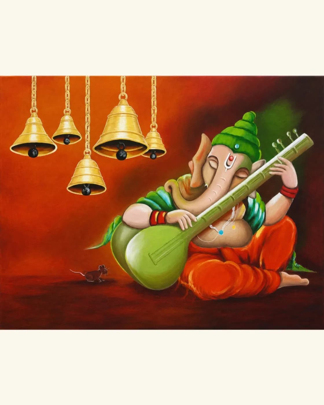 Naadbrahm acrylic painting of Lord Ganesh, photo 1 of 1