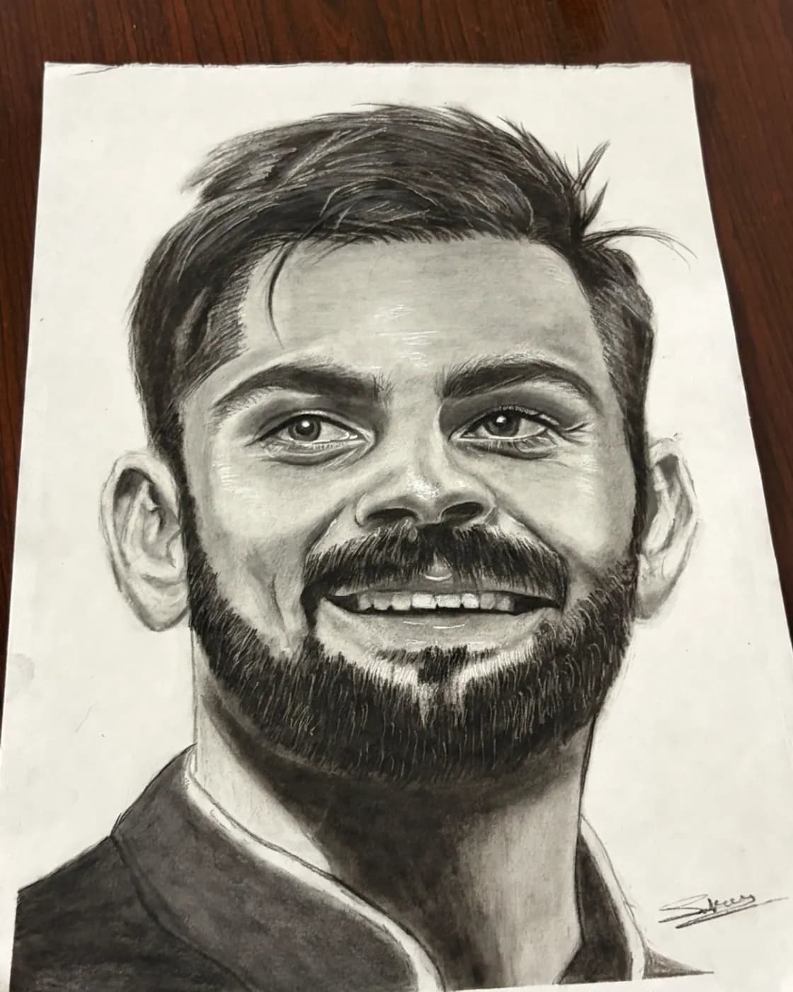 Handmade Charcoal Portrait Sketch, photo 1 of 8