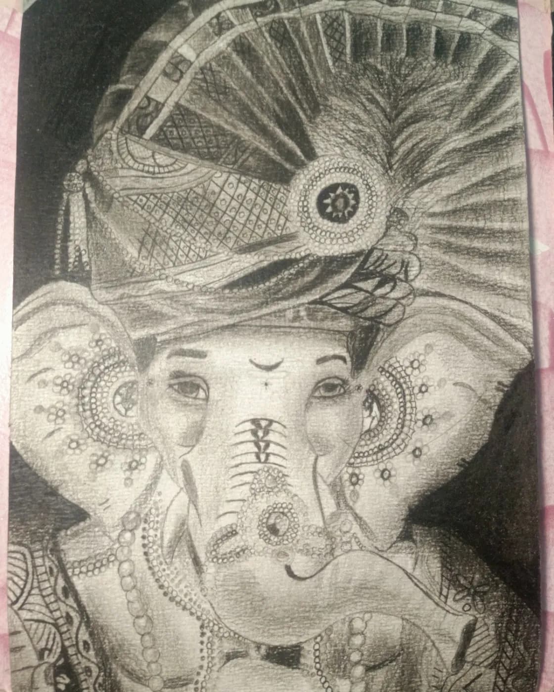 Shree ganesh skatch (charcoal), photo 1 of 1