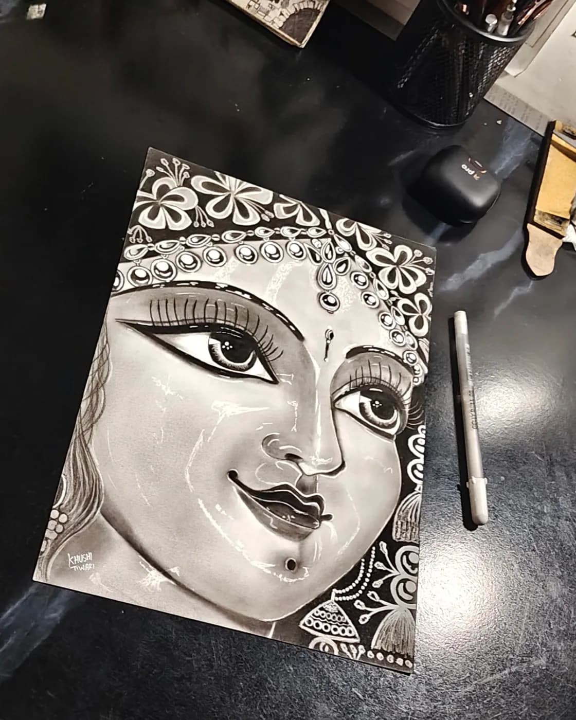 Radha Rani Sketch Portrait, photo 1 of 1