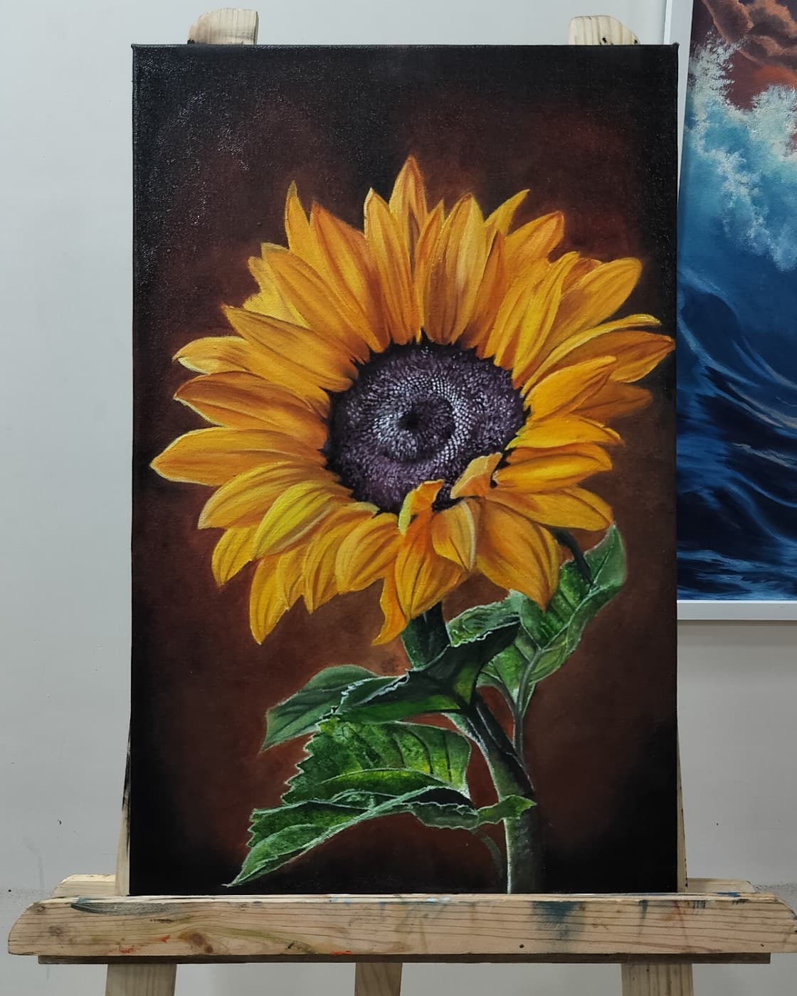 Sunflower Oil Painting on Canvas, photo 1 of 1