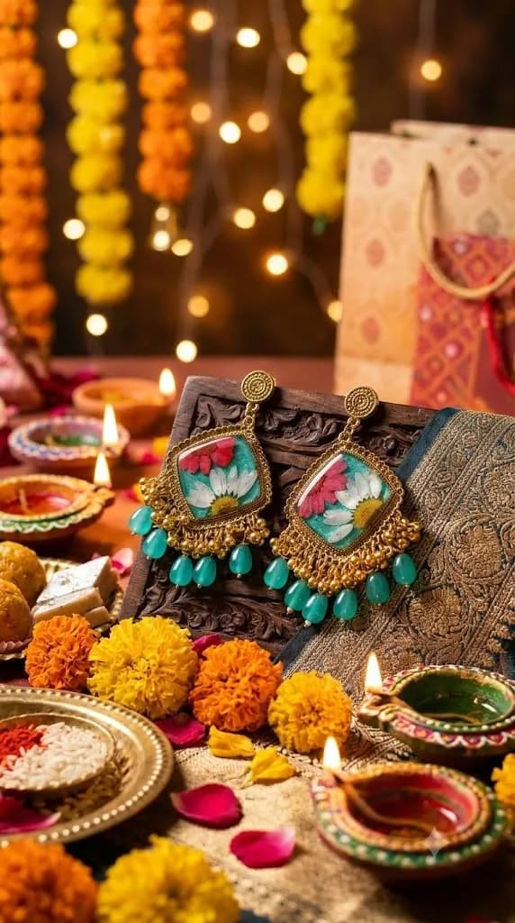 resin jhumka, photo 1 of 1