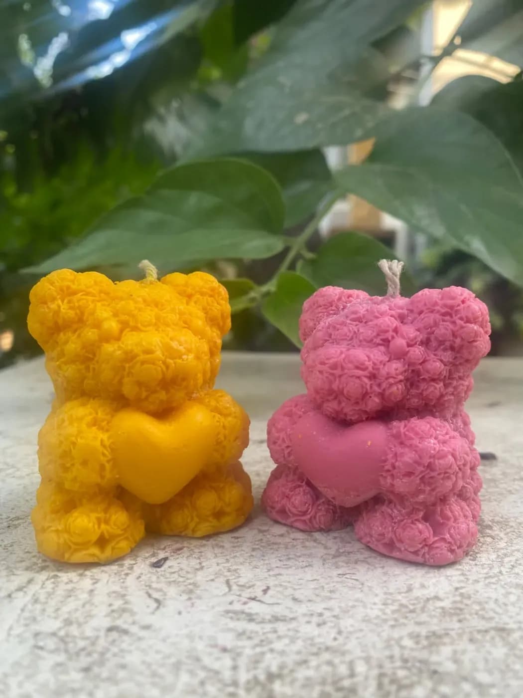 teddy bear sented candles set of 4, photo 2 of 3