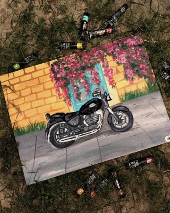 Bullet painting