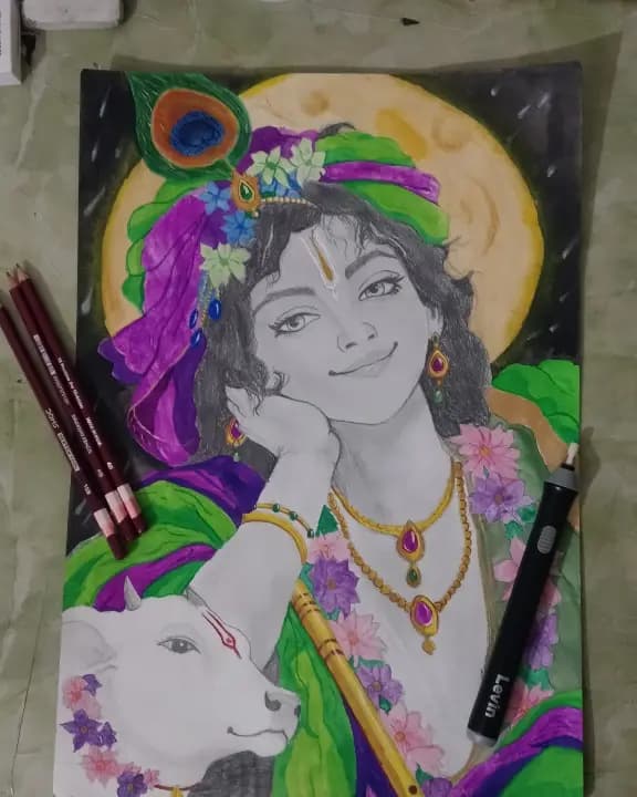Lord krishna artwork