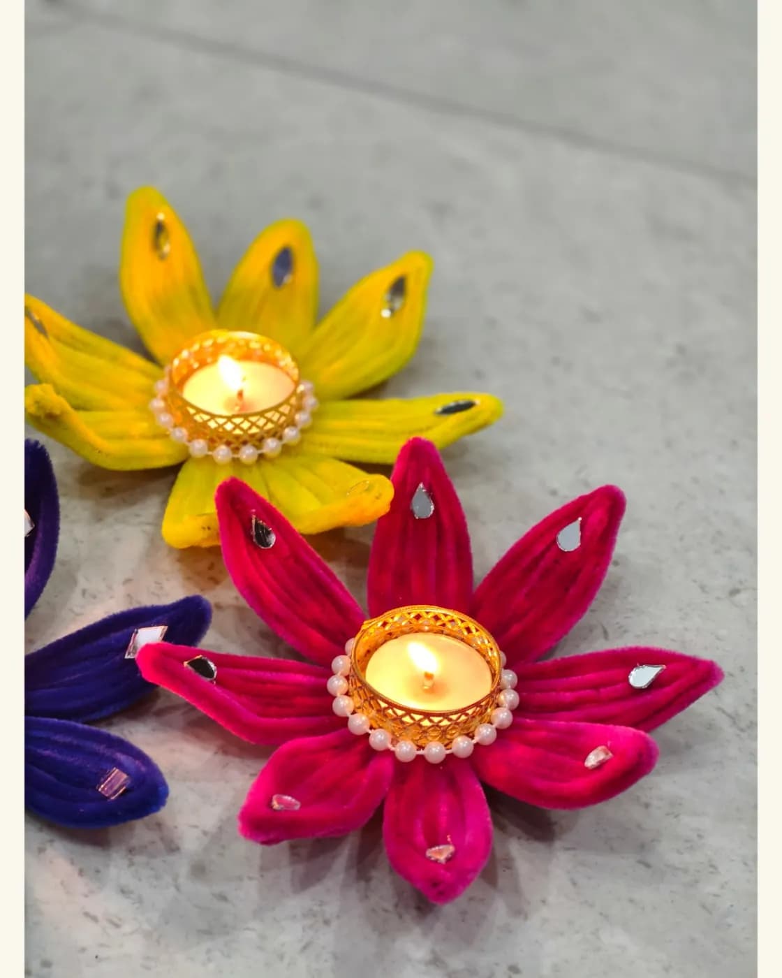 Pipe cleaner diya, photo 1 of 1