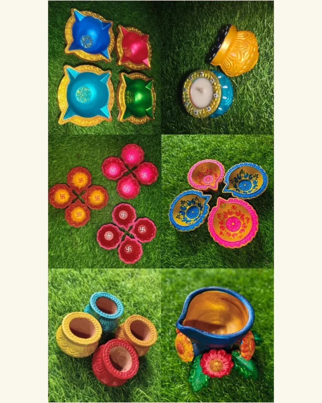 Hand-painted Diya, photo 5 of 5