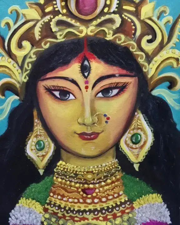 Durga Mata canvas painting