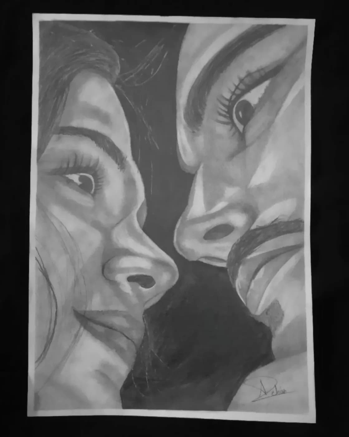 Couple sketch portrait, photo 1 of 1