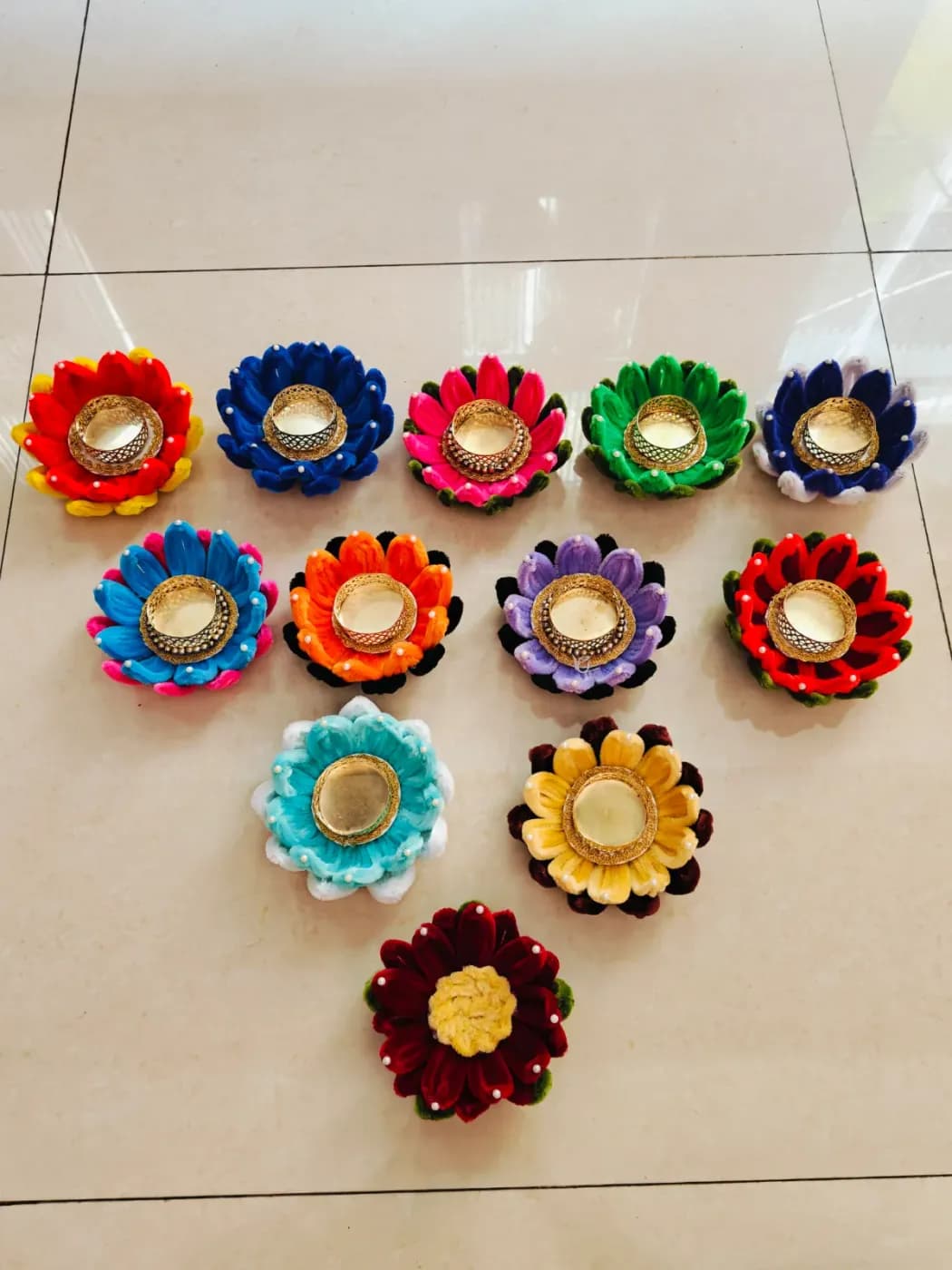 Handmade Pipecleaner T-LIGHT Diya Holders 🪔✨, photo 4 of 4