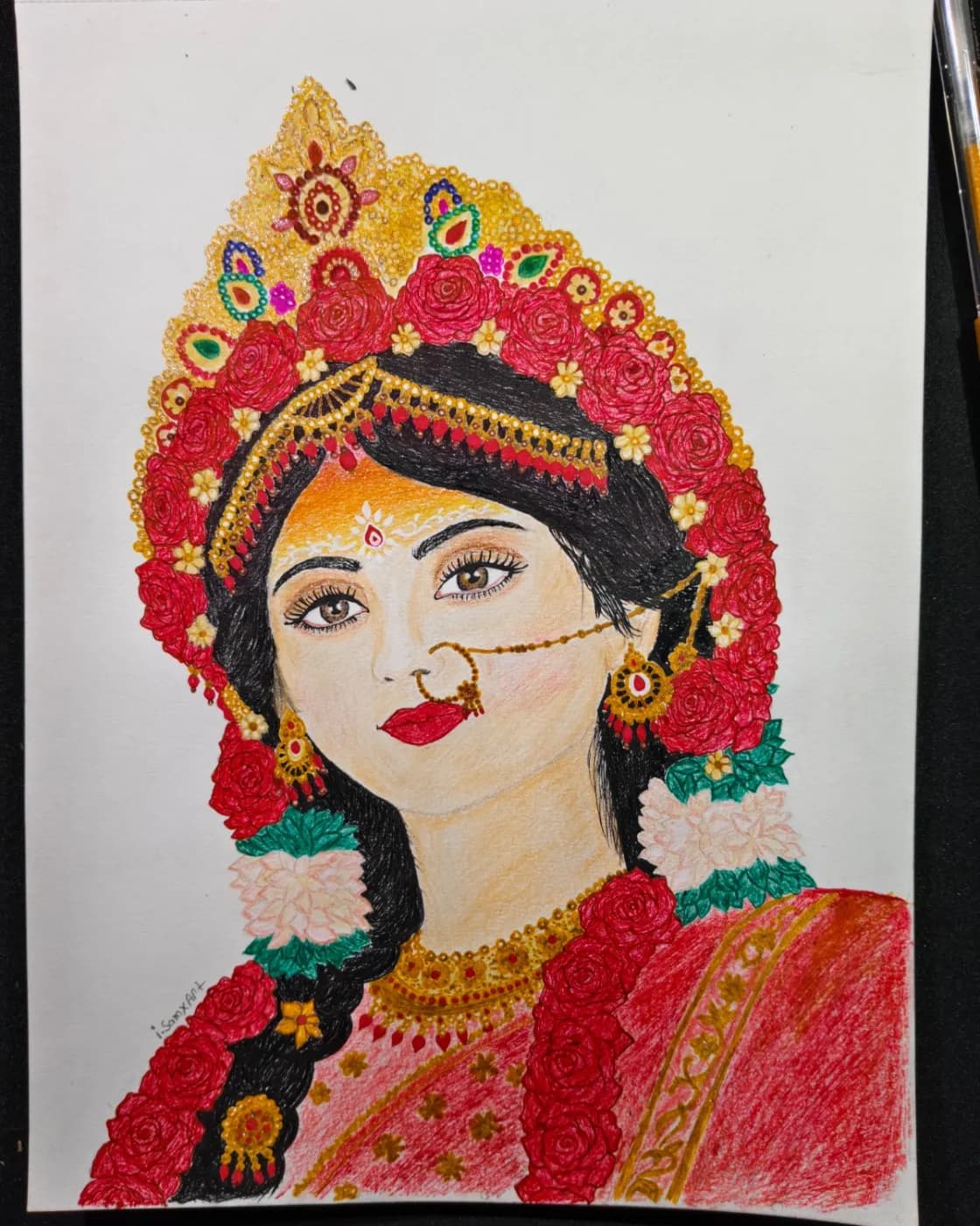 Sketching potrait, photo 1 of 3
