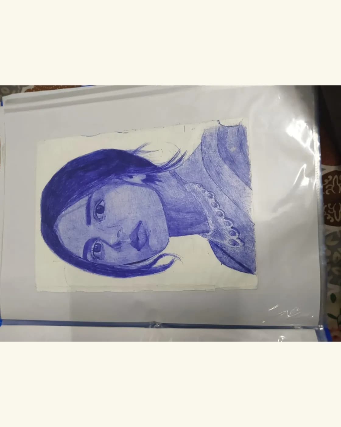 Potrait of Kalyani Priyadarshan with pen, photo 1 of 1