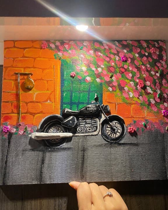 3D bullet canvas painting
