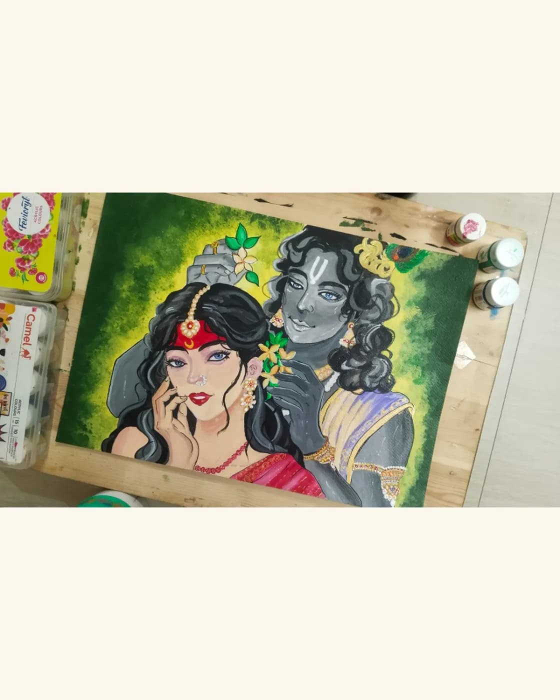 Radha Krishna painting, photo 1 of 1