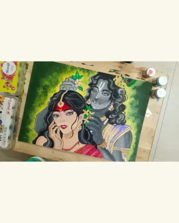 Radha Krishna painting