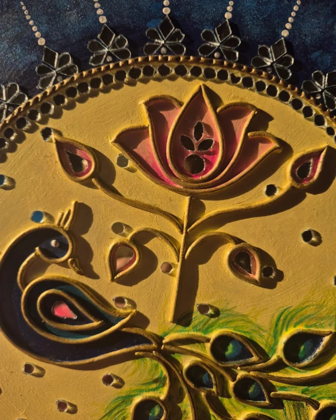 Handcrafted Lippan Wall Art, photo 4 of 4