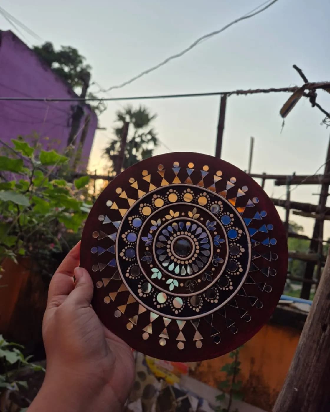 Handmade Mandala Wall Art, photo 3 of 3