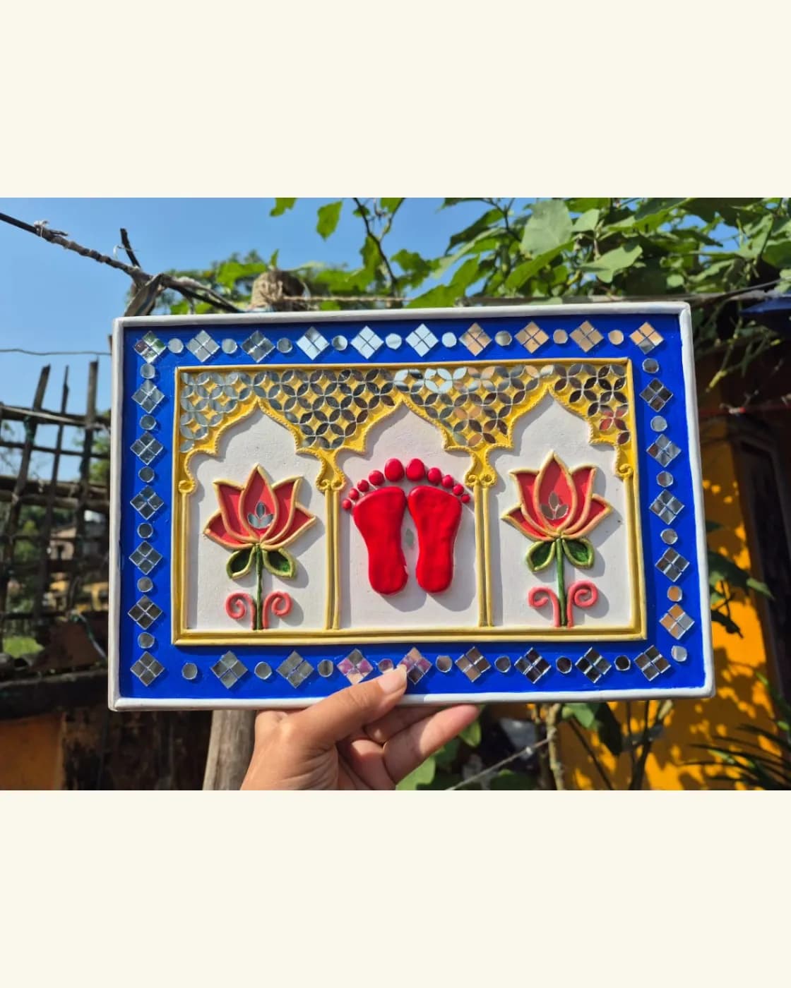 Lakshmi Ji Footprint Wall Art, photo 3 of 3