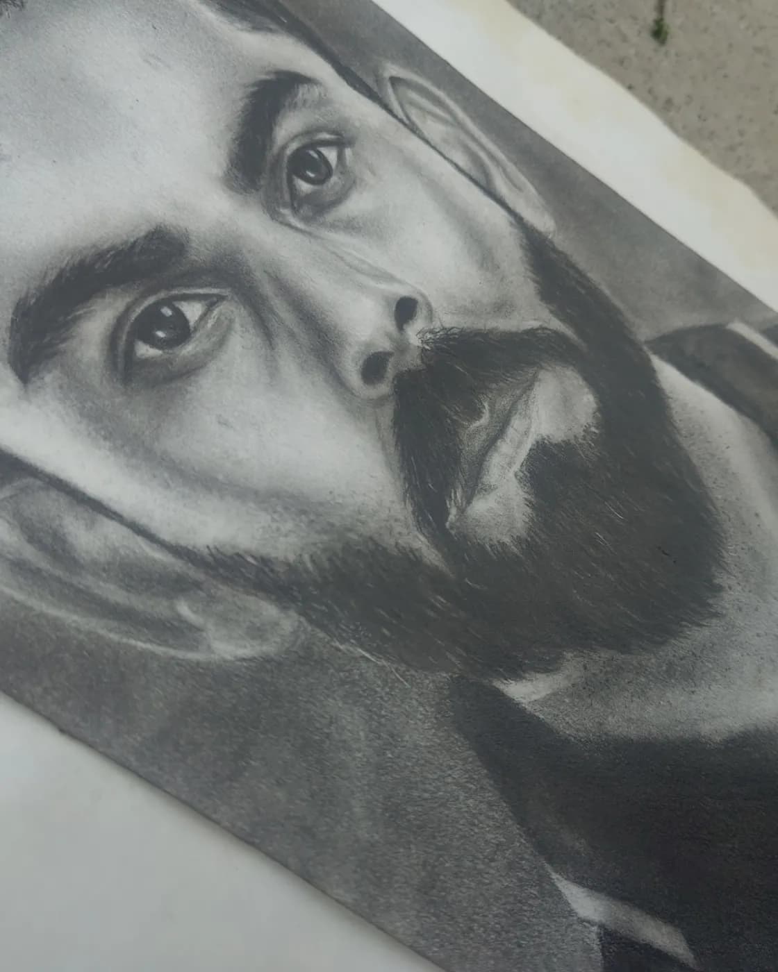 Custom graphite portrait drawing, photo 2 of 3