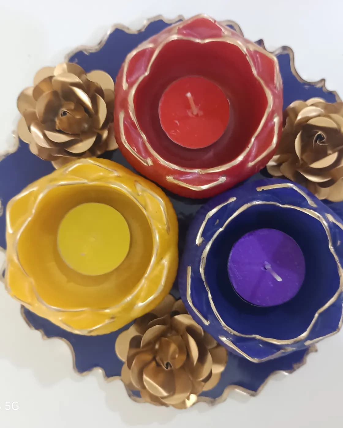 Festive Decor lotus Platter, photo 2 of 2