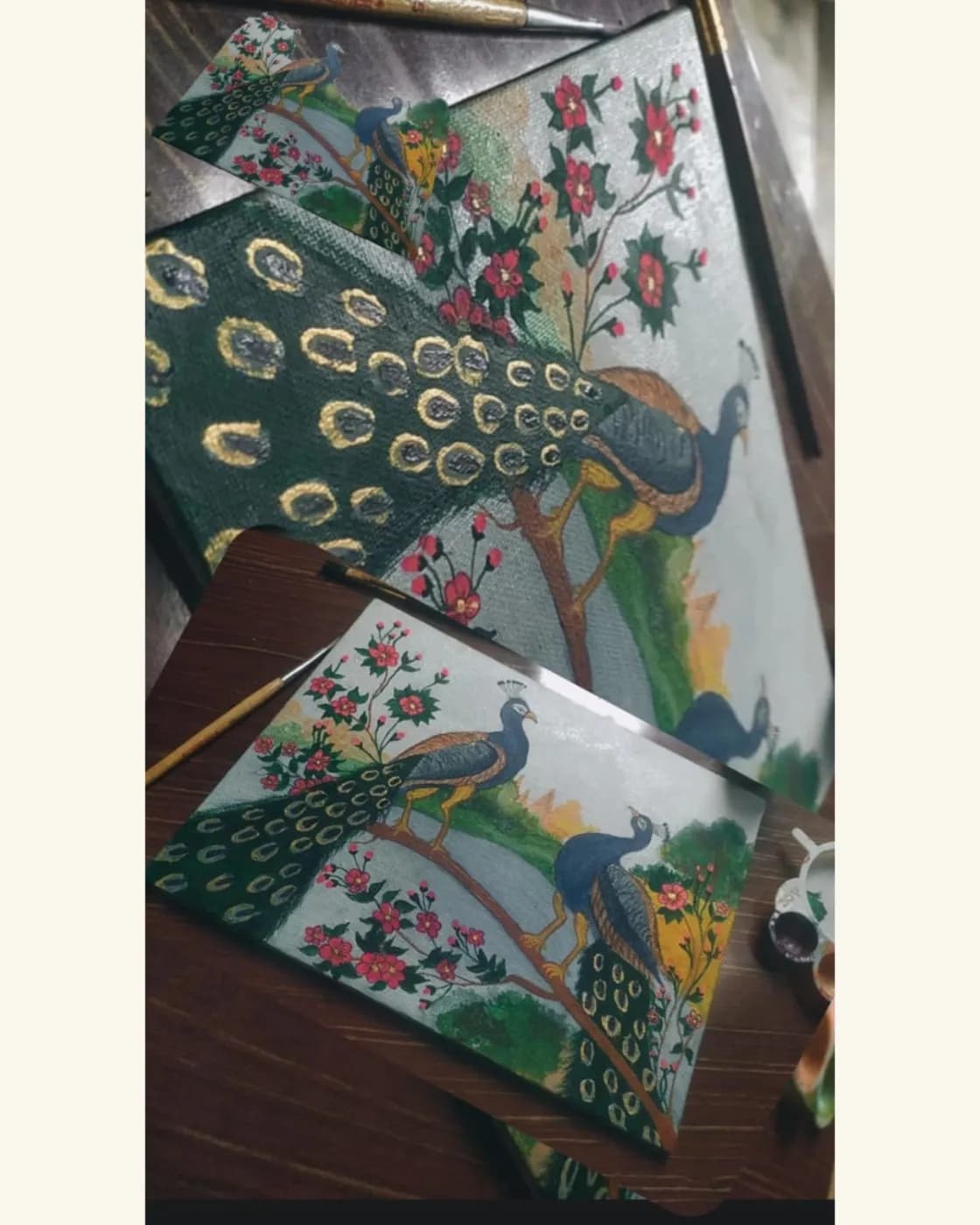 Royal peacock painting ЁЯОиЁЯЦМя╕П (scenery), photo 2 of 3