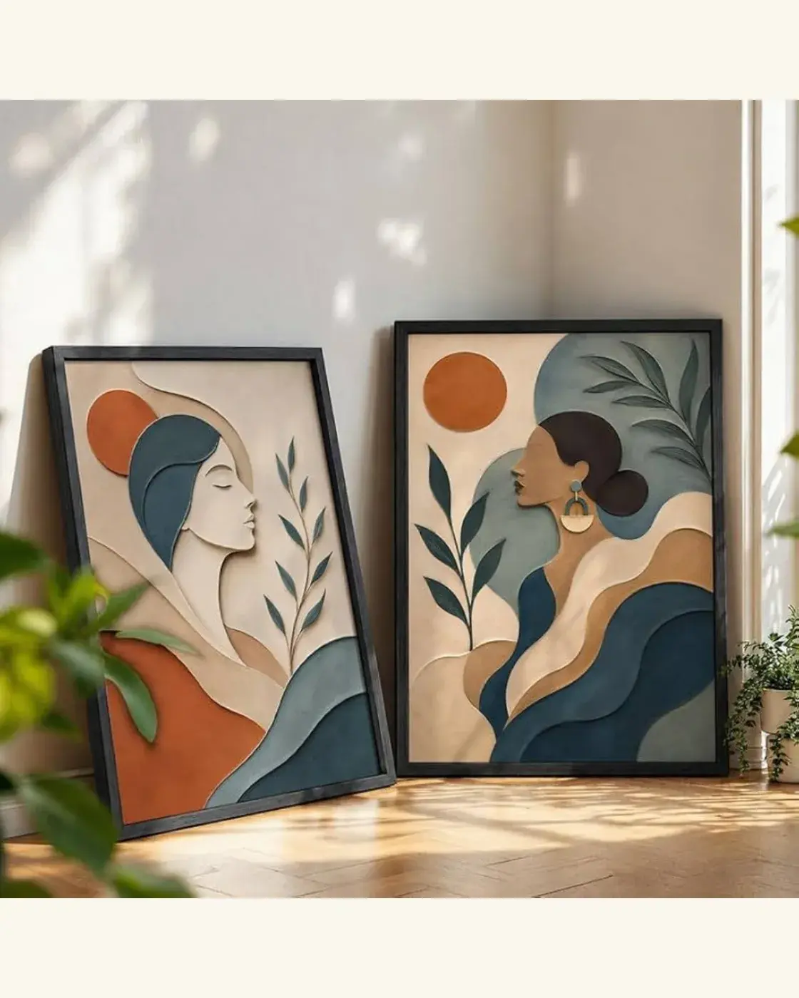 Modern abstract canvas art painting, photo 1 of 1