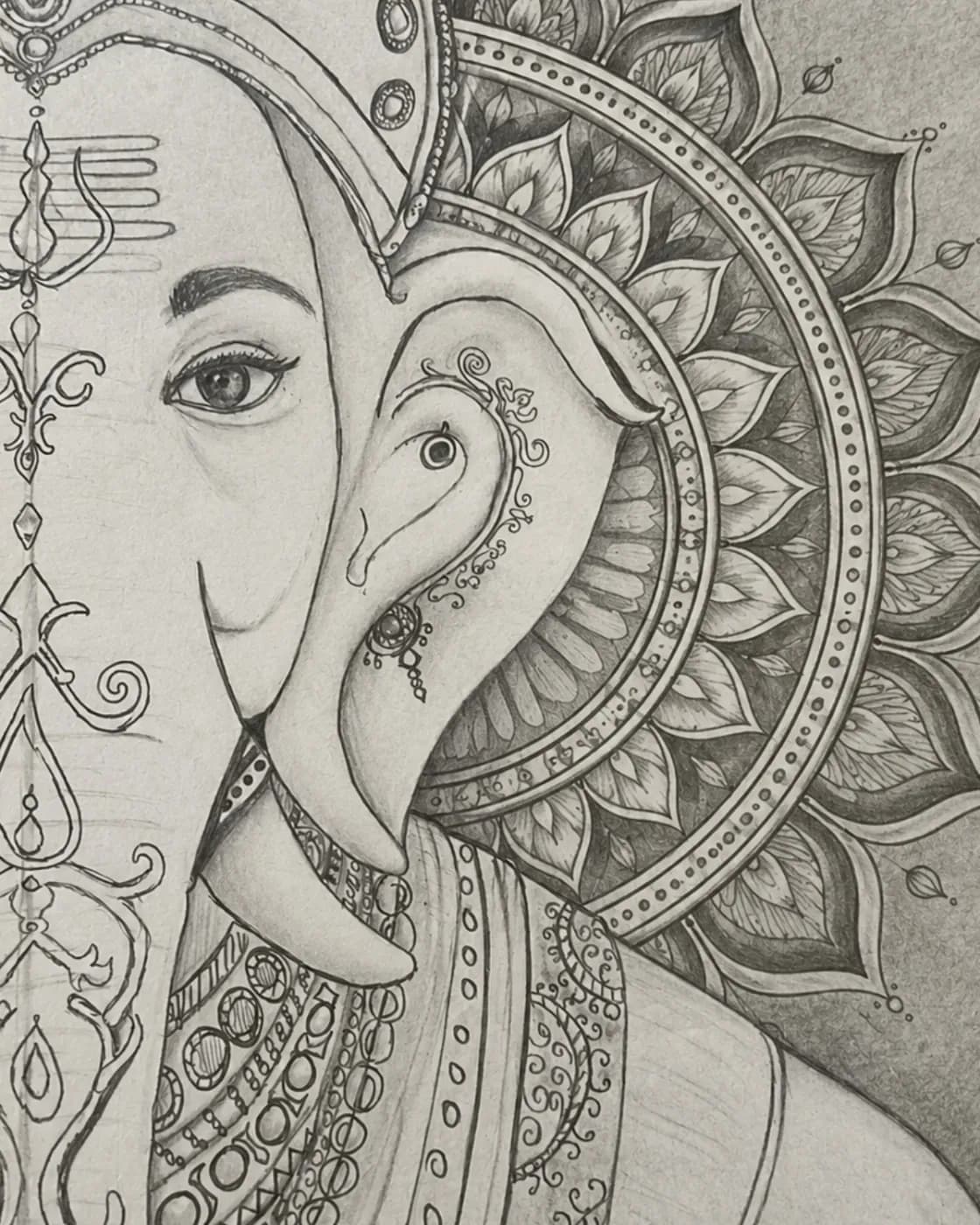Lord Ganesha sketch, photo 1 of 1